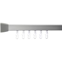 Croydex Silver 4-Way Shower Curtain Rail Kit