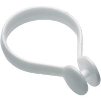 Croydex White Button Shower Curtain Rings Pack of 12