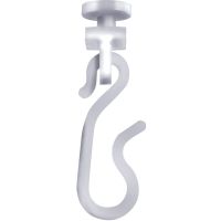 Croydex White Shower Curtain Hook & Gliders Pack of 12