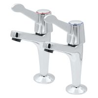 Francis Pegler Araya QT Pillar Kitchen Sink Taps (Pair)