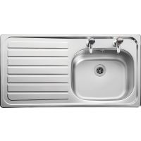 Leisure Lexin 1.0 Bowl Stainless Steel Kitchen Sink with LH Drainer