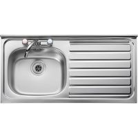 Leisure Roll Front 1.0 Bowl Stainless Steel Kitchen Sink with RH Drainer
