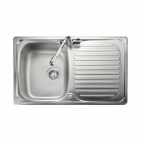 Leisure Linear Compact 1.0 Bowl Reversible Stainless Steel Kitchen Sink