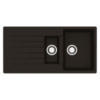 Reginox Harlem 1.5 Bowl Black Granite Composite Sink