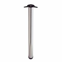 Worktop Support Leg Brushed Nickel 870mm