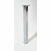 Rothley Square Worktop Support Leg Chrome 60 x 870mm