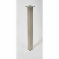 Rothley Square Worktop Support Leg Brushed Nickel 60 x 870mm