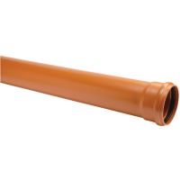 110mm Socketed Underground Pipe 3m