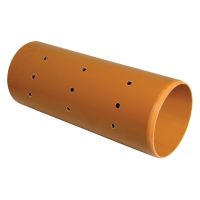 FloPlast Plain Ended Perforated Underground Pipe 110mm x 6m