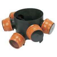 FloPlast Underground 300mm Mini Chamber Base with 5 Flexible Inlets