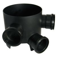 FloPlast Underground 300mm Mini Chamber Base with 3 Fixed Inlets