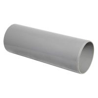 FloPlast Grey Plain Ended Soil Pipe 110mm x 3m