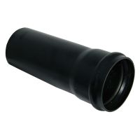 FloPlast Black Single Socket Soil Pipe 110mm x 2.5m