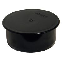 FloPlast Black 110mm Soil Push Fit Socket Plug