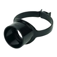 FloPlast Black 110mm Soil Strap on Boss