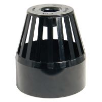 FloPlast Black 110mm Soil Vent Terminal