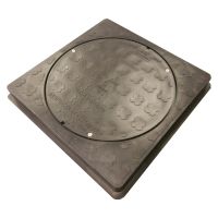 Square to Round Manhole Cover & Frame 300 x 300mm (35kN)