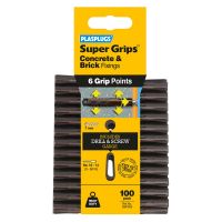 Heavy Duty Brown Supergrips Fixings Clip 100 Pack