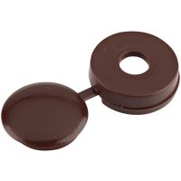 Unifix Domecap Screw Cover Brown Pack of 20