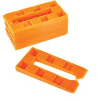 Wedgit Orange Interlocking Plastic Wedges 80 x 40 x 8mm Pack of 30