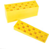 Wedgit Yellow Interlocking Plastic Wedges 150 x 45 x 25mm Pack of 6