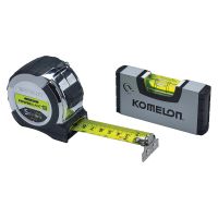 Komelon 5m Tape Measure & Micro Level Pack