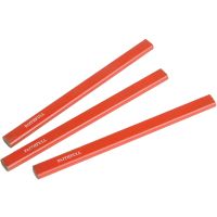 Medium Red Carpenter's Pencils Pk 3