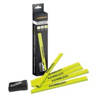Komelon Carpenters Pencil & Sharpener Set Pack of 10