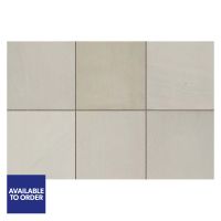 Stonemarket Fernshaw® Sandstone Paving Slab Ashen 610 x 610 x 18mm 23.81m²