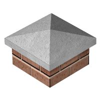 Concrete Pier Cap Grey 305 x 305mm