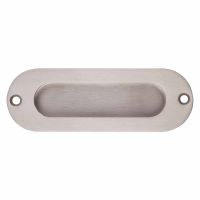 Oval Flush Pull Handle Satin Stainless Steel