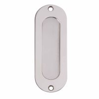 Oval Flush Pull Handle Polished Stainless Steel