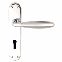 Phoenix Lock Door Handles Polished / Satin Chrome Premier