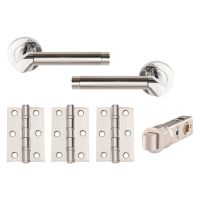 Callisto Smart Latch Door Pack  Polished / Satin Chrome