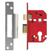 StrongBOLT Euro Profile Mortice Sashlock 2.5" Stainless Steel