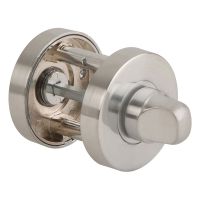 Jigtech Round Bathroom Turn & Release Set Satin Chrome