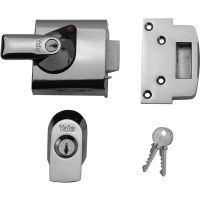 Yale P-BS1 British Standard Nightlatch Chrome/Chrome 60mm