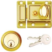 Traditional Night Latch Polished Brass 90mm