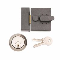 Night Latch Grey / Brass 60mm