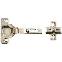 Sprung 90° Cabinet Hinges Silver 35mm Pack  2