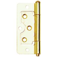 Flush Hinges Brass Plated 50mm Pack 2