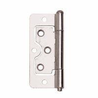 Flush Hinges Bright Zinc Plated 50mm Pack 2
