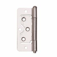 Flush Hinges Bright Zinc Plated 50mm Pack 2