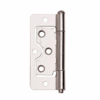 Flush Hinges Bright Zinc Plated 63mm Pack2