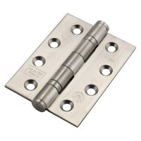 Eclipse Firedoor Hinge Satin Stainless Steel 102 x 76mm Pack of 3