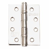 Class 13 Fire Door Hinges Polished Stainless Steel 100 x 75mm Pack 3