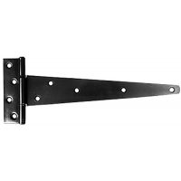 Light Tee Hinges Black Japanned Pack 2