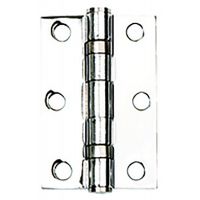 Ball Bearing Butt Hinges Polished Chrome 76mm