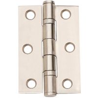 Ball Bearing Butt Hinges Satin Stainles Steel 76mm