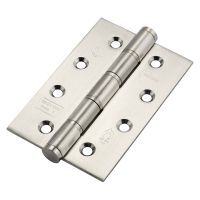 Eclipse Grade 7  Fire Door Washered Hinge 102mm Satin Stainless Steel Pack 3